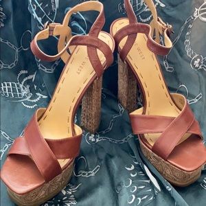 Nine West strappy heels.